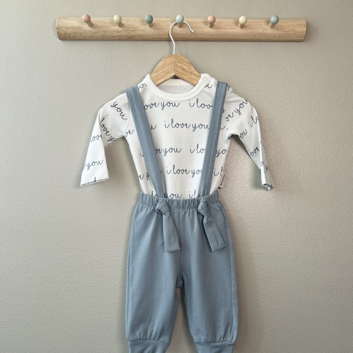 Kaheosaline komplekt "i love you"
