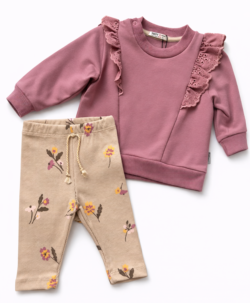 Komplekt tüdrukutele - dressipluus ja legginsid