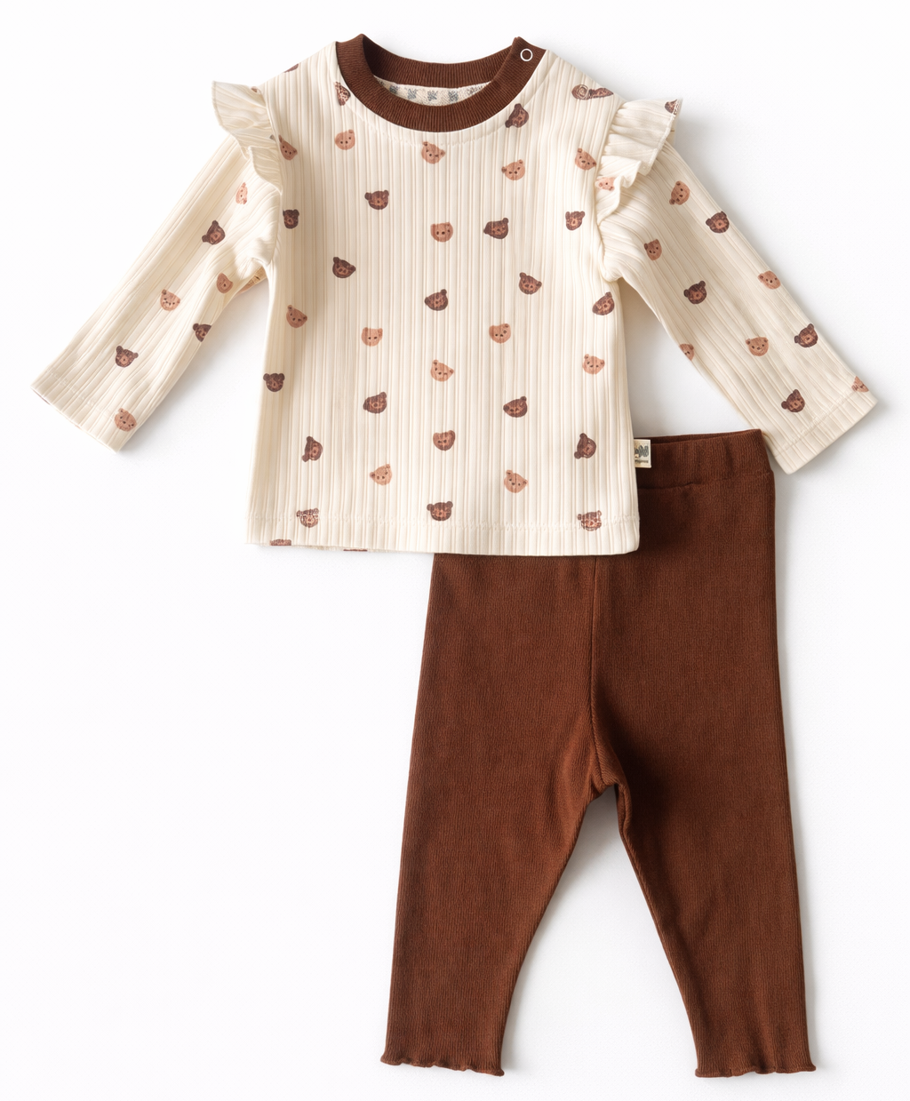 Soonikkoes komplekt - pikkade varrukatega pluus ja legginsid