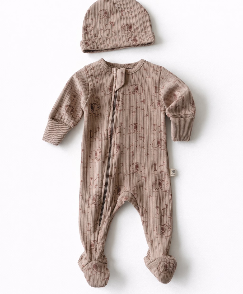 Puuvillane kombe mütsiga